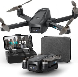Tolatoyus TL16 GPS Drón 4K Kamerával - Kefementes Motor, 5G WiFi FPV, Követés Funkcióval, 249g Alatti, Összecsukható Quadcopter Kezdőknek