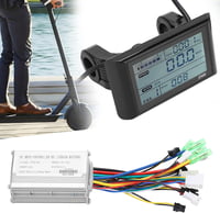Fyearfly E-kerékpár vezérlő szett - 36V/48V LCD kijelzővel, 22,2 mm kormányra 7