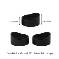 TopHomer 33MM-es ferde gumiszemlencse védő mikroszkóphoz és távcsőhöz, 2 darabos szett 2