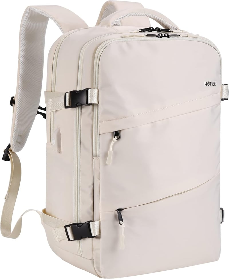 HOMIEE Női Utazó Hátizsák, 15,6" Laptoptartós Kézipoggyász Lufthansa Repülőre