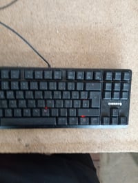 CHERRY G80-3000N RGB TKL Mechanikus Gaming Billentyűzet MX Silent — hibás, részben működik: nem működő világítás (állapot: lásd a 2. képet) 4