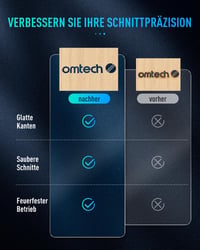 OMTech 400x400mm-es méhsejt lézervágó asztal beépített mérleggel CO2 gravírozógépekhez 8