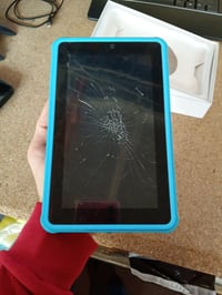 7-palcový detský tablet PIXPEAK, 36 GB RAM, 256 GB ROM — chybný, čiastočne funkčný: prasknutý displej nereaguje na dotyk (stav: pozri 2. obrázok) 2