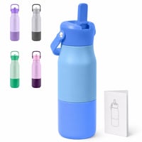 Sticlă din oțel inoxidabil Grsta 900 ml cu pai, termos fără BPA pentru camping — fără pai (stare: vezi a 2-a poză) 1