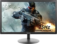 Wstirhy 22" Full HD Monitor - 75Hz LED Képernyő, 1920x1080 Felbontás, 5ms Válaszidő, HDMI/VGA Csatlakozás, Vékony Keret, Fekete Számítógép K 1