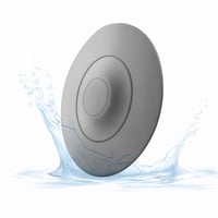 Dop de scurgere universal din silicon HUAERSICO cu sită pentru păr – Dop pentru chiuvetă și cadă, sită cu buton, alb, 1 buc. (Set incomplet) 1