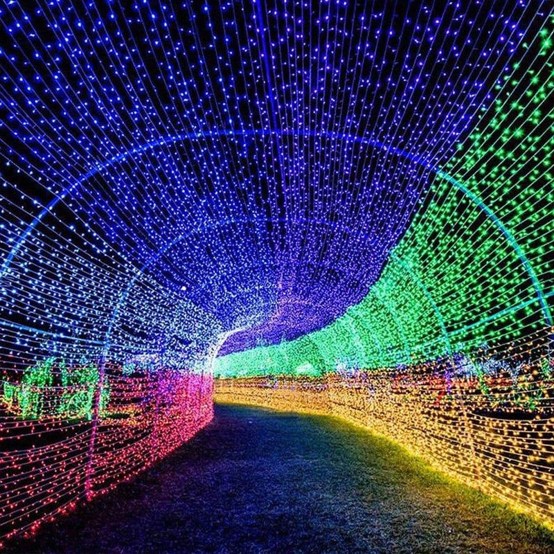 ELKTRY 100m-es Színes LED Fényfüzér Időzítővel, Kültéri-Beltéri Használatra - 1000 LED, 8 Mód
