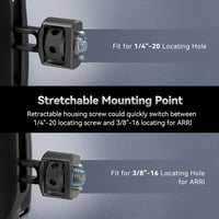 SmallRig univerzális oldalsó kameramarkolat, állítható, 1/4" és 3/8" csavarral 3