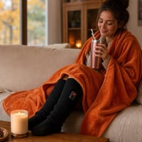 Jesenska idila: termošalica + dekica + mirisna svijeća + grijane čarape 1