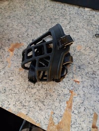Botniță din silicon Flamingo Benzo XL pentru câini, reglabilă, moale și confortabilă, pentru dresaj, plimbări și vizite la veterinar, mărime mare 2