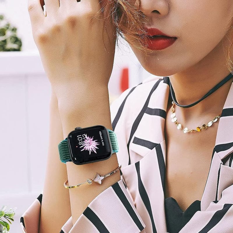 Apple Watch Ultra Ocean Szilikon Sportszíj 38-41mm - Fenyőzöld