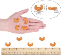 Airssory 20db Mini Croissant Dísz Telefontokhoz és Ékszerekhez - 23x17mm 3