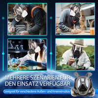 Trudsafe Teljes Arcvédő Maszk Szűrővel és Lencse Védelemmel Festéshez Gázok Ellen 5