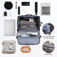 Lekespring 15,6" Üzleti Gurulós Laptoptáska TSA Zárral - Vízálló, Fekete 3