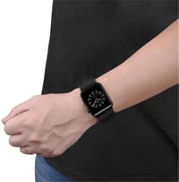 Apple Watch Szíj: Fekete Elasztikus Sport Óraszíj 2db Szett - Sorozat 8/7/6/SE 3