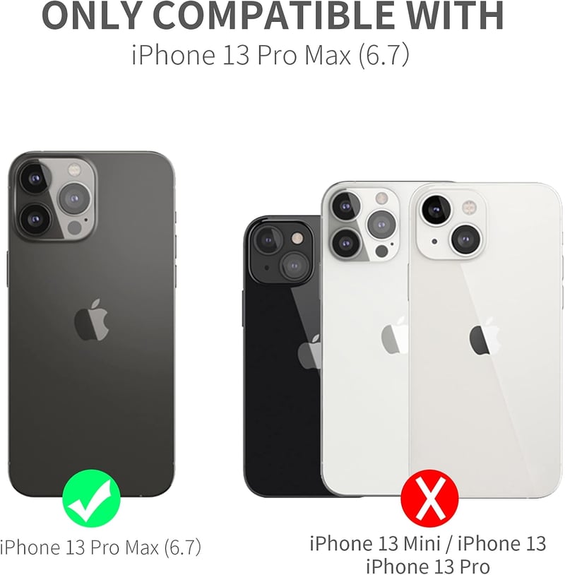 iPhone 13 Pro Max vékony átlátszó tok fekete kerettel - AICase