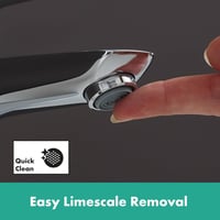Hansgrohe Talis Egykaros Mosdócsaptelep 110 mm Kifolyómagassággal, Push-Open Lefolyógarnitúrával, Króm Kivitelben, Fürdőszobai Csaptelep 71710000 9