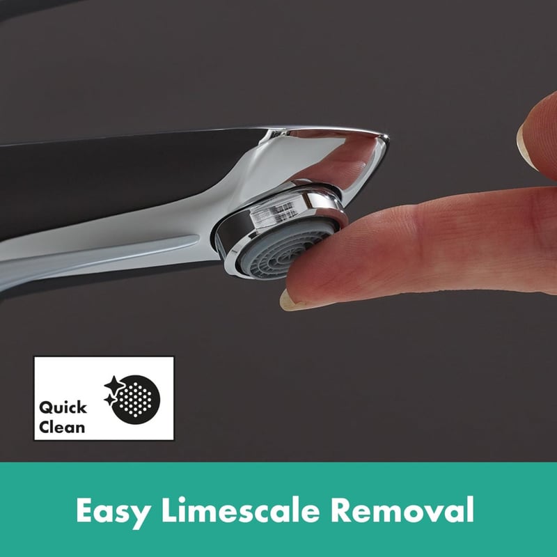 Hansgrohe Talis Egykaros Mosdócsaptelep 110 mm Kifolyómagassággal, Push-Open Lefolyógarnitúrával, Króm Kivitelben, Fürdőszobai Csaptelep 71710000