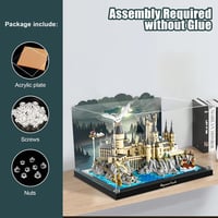 cooldac Akril Vitrin Harry Potter Hogwarts Kastély 76419 LEGO Szetthez - Átlátszó Porvédő Kijelző Doboz, 40x30x30 cm 7