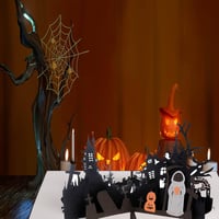 Innbox 3D Halloween Parti Meghívó - Felnyíló Üdvözlőkártya és Ajándékkártya 6