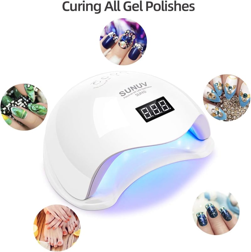 SUNUV Smart 2.0 LED UV műköröm lámpa 36W, időzítővel és LCD kijelzővel