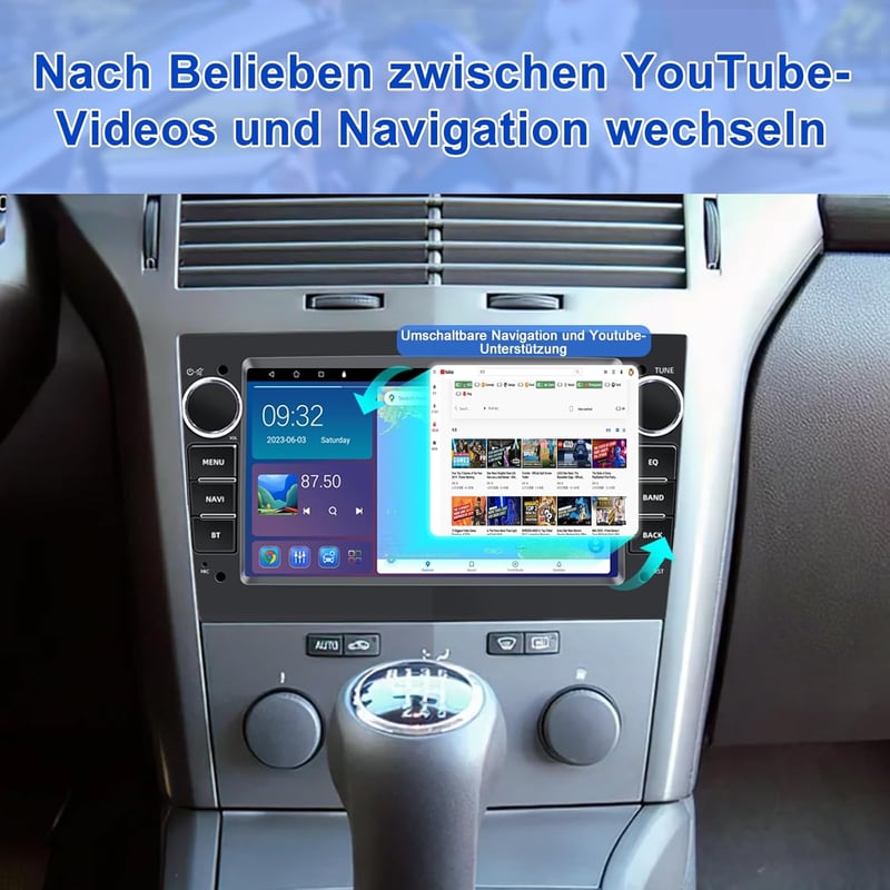 Opel 7" Android autórádió GPS-szel, CarPlay, 2+32GB, DSP - Astra H, Corsa, Vectra, Zafira