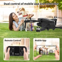 FAKJANK F417 Drón 1080P Kamerával, WiFi Átvitellel és Színes LED Lámpával - Kétkamerás Kezdő Drón Gyerekeknek, Kültéri RC Quadcopter Optikai 5