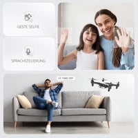DEERC D20 Mini Drón Gyerekeknek 720P WiFi Kamerával, Összecsukható RC Quadcopter, 2 Akkumulátor, Hosszú Repülési Idő, Gesztus Irányítás, Kez 4