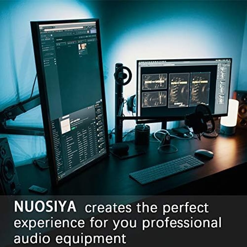 NUOSIYA 3m-es USB-XLR mikrofon kábel, fonott, hangszerekhez és énekléshez