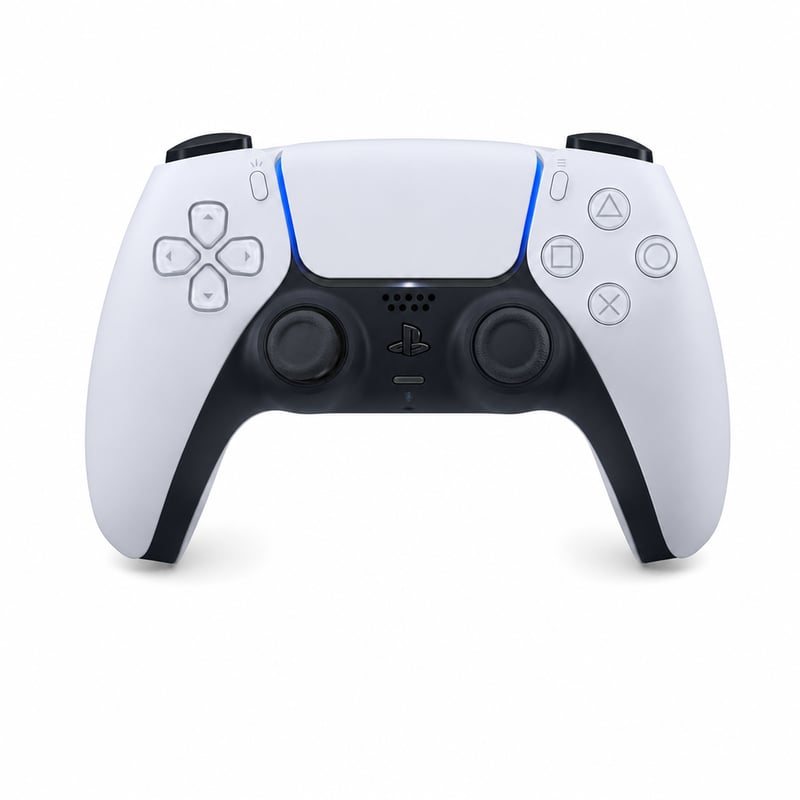Bezdrôtový ovládač Sony DualSense pre PS5, biela farba, použitý, v neúplnom stave