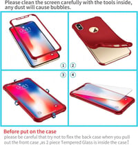 iPhone X/XS Bordó Szilikon Tok Szett 2db Üvegfóliával 8