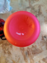 Sticlă pentru copii ion8 350 ml, roșie, etanșă, fără BPA, cu deschidere cu o singură mână — cauciucul de la bază este uzat (stare: vezi a doua imagine) 2