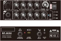 Coolmusic 30W Hordozható Gitárerősítő - Bluetooth Kapcsolat, Mikrofon Bemenet, Akkumulátoros, Fa Ház, Visszhang Effekt, Gitár és Billentyű K 6