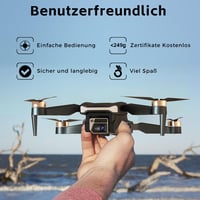CHUBORY A77 Kefe Nélküli Drón 4K HD Kamerával - 84 Perces Repülési Idő, WiFi FPV Quadcopter Követés Funkcióval, 3 Akkumulátor, Hordtáska, Ke 6