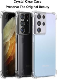 Samsung Galaxy S21 Ultra 5G átlátszó védőtok - Ütésálló, vékony és puha 3