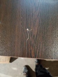 Birou pentru laptop reglabil pe înălțime Relaxdays cu roți — defect, funcționează parțial: suport rupt, blat uzat (stare: vezi poza 2) 3