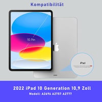 seenda iPad 10 Generációs Tok QWERTZ Bluetooth Billentyűzettel - 7 Színű Háttérvilágítás, Érintőpad, Tolltartó, Levehető Billentyűzet, 10.9" 6