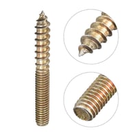 Kraftmann 120 db M6x50mm Dupla Végű Dübelcsavar Fa Bútorokhoz 4