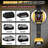 WingFly Elektromos Csempevibrátor Dewalt 18V/20V Akkumulátorhoz - 148mm Tapadókorong, 10 Fokozat, 160kg Teherbírás (Akkumulátor Nélkül) 2