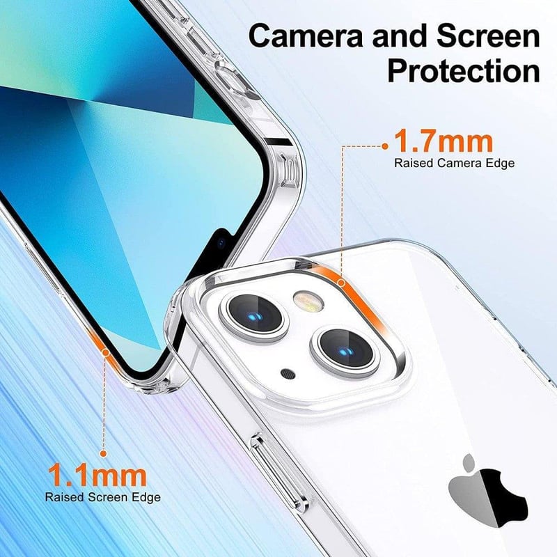 iPhone 13 Átlátszó Védőtok - Ütésálló Szilikon Borítás