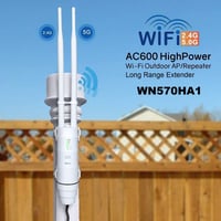 MyMAX AC600 Kültéri WiFi Jelerősítő - Dual Band 2.4+5GHz, 600Mbps, PoE, Időjárásálló, Nagy Hatótávolságú Repeater, Access Point, WN570HA1 2