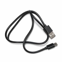 Nabíjací kábel Technaxx TX-266 USB-A na USB-C pre batériu elektrickej pumpy SUP, čierny dátový kábel 1