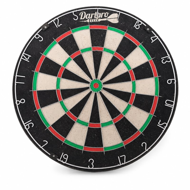 DartPro profesionalna pikado ploča od sisala sa samozacjeljujućom površinom, ekstra tankim žicama i 6 strelica (stanje: vidi 2. sliku)