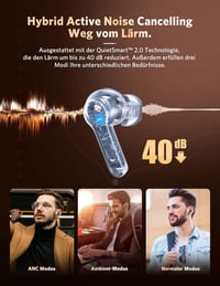 EarFun Air Pro 2 zajszűrős fülhallgató, 6 mikrofon, HiFi hang, mély basszus, applikációval 2