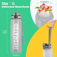 Sahara Sailor 1L BPA-mentes sportkulacs, szivárgásmentes, kerékpározáshoz, kempingezéshez 5