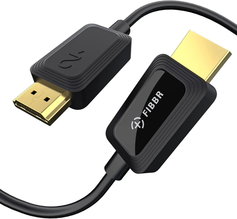 FIBBR 8K Optikai HDMI 2.1 Kábel, 20m, 48Gbps, 8K@60Hz, 4K@120Hz/144Hz, HDR, eARC - PS5, Xbox Series X, PC, TV Kompatibilis