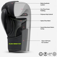 Starpro Bokszkesztyű 10 oz - Fekete, Műbőr, Unisex Edzőkesztyű 3