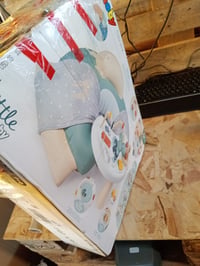 Nafukovacie kresielko pre bábätká Little Smoby s hracím pultíkom, opierkou chrbta a opierkami na ruky, od 6 mesiacov, outletový vystavený kus 3
