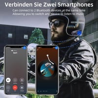 WAYXIN T2 Motoros Bluetooth Headset - 300m Hatótávolságú Sisak Kommunikációs Rendszer, Vízálló, Kihangosító Hívás, Hangvezérlés, 15 Órás Üze 7