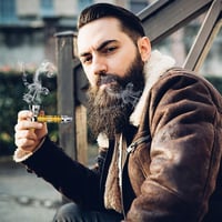 KARAA Fekete-Sárga Mini Pipa Szett Fém Tartóval és 10 Szűrővel 5